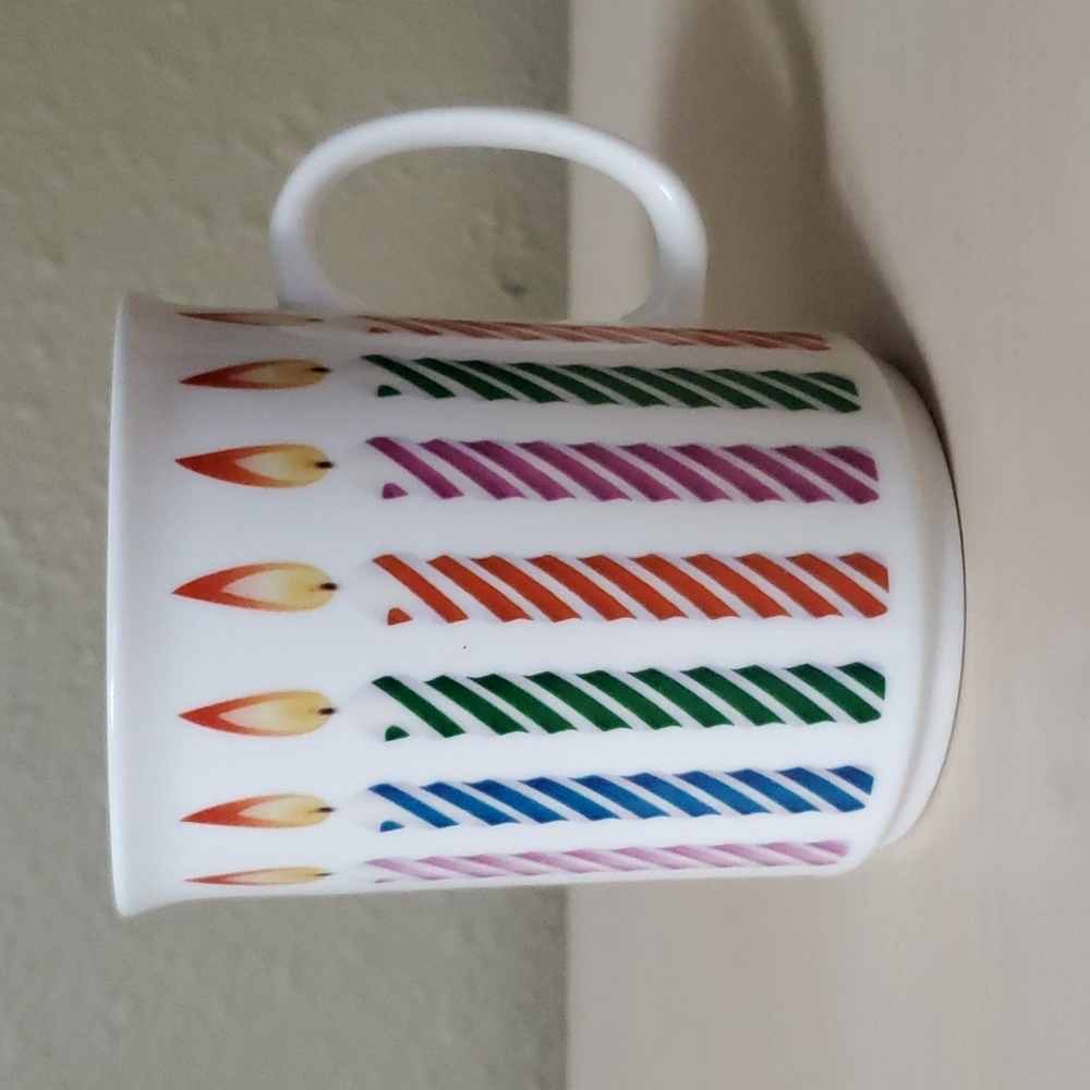 Birthday Candle Mug by Gourmet du Village 12 Oz.